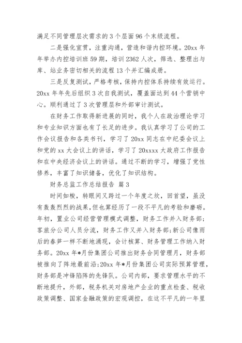 财务总监工作总结报告.docx