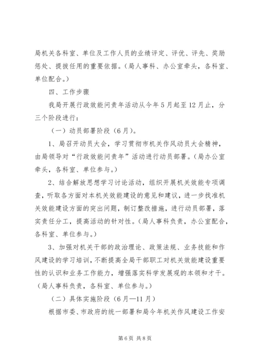 交通行政效能问责工作方案.docx