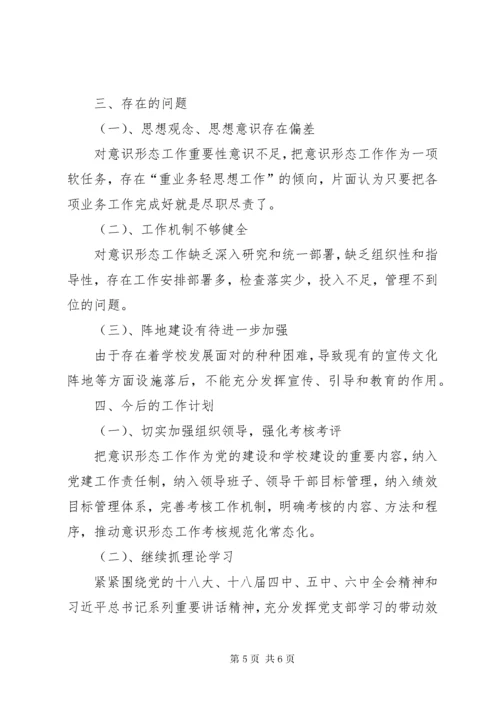 学校意识形态工作汇报材料.docx