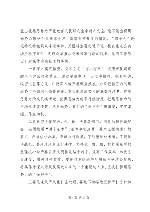 县领导在打黑除恶整治会议发言.docx