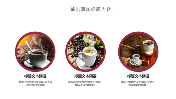 咖啡主题美食餐厅甜点美食咖啡餐饮PPT