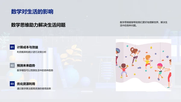 数学在生活中的应用PPT模板