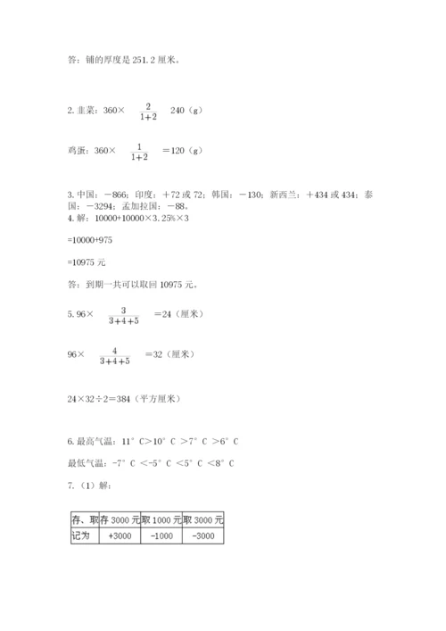 六年级小升初数学解决问题50道附完整答案（易错题）.docx