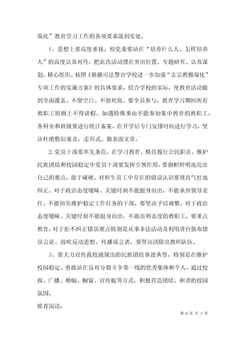 （精选）去极端化工作计划.docx