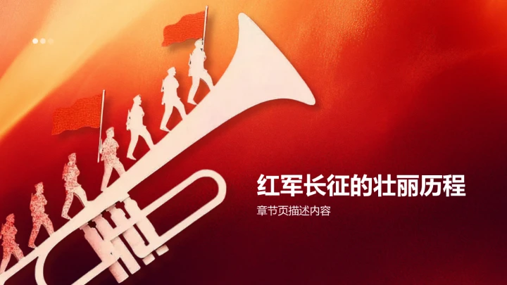 红军长征历史PPT模板