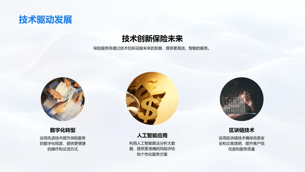 保险服务优势报告PPT模板