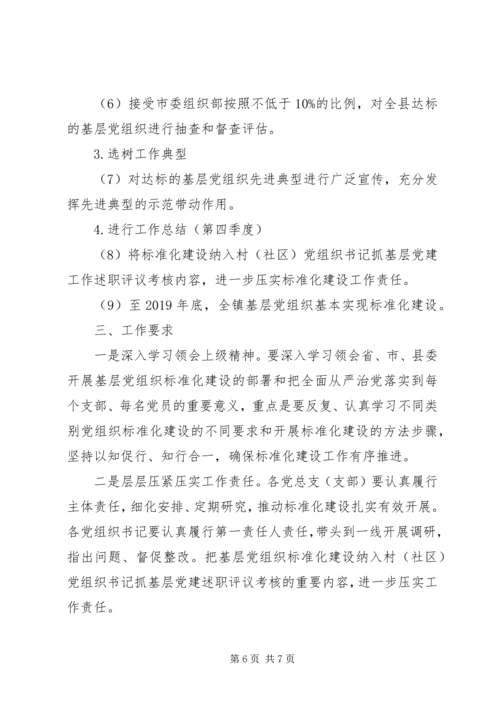 镇基层党组织标准化建设三年实施方案.docx