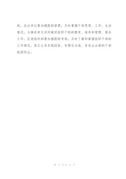 接收挂职干部对接会表态发言.docx