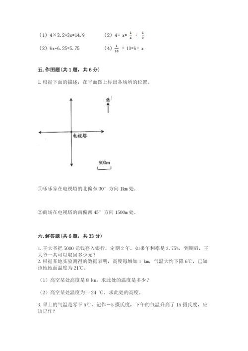 人教版六年级下册数学期末测试卷（突破训练）word版.docx