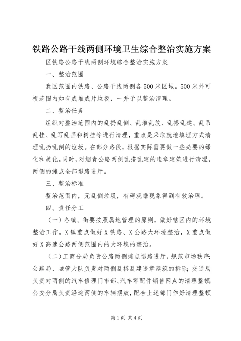 铁路公路干线两侧环境卫生综合整治实施方案 (4).docx