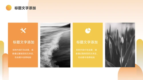 橙色实用创意企业介绍手册PPT模板