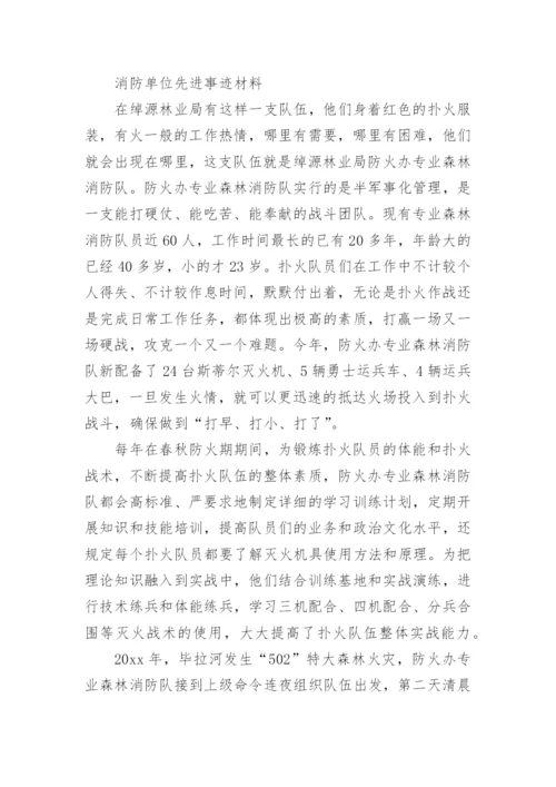 消防工作先进单位事迹材料.docx