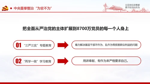 立足岗位讲奉献勇于担当比作为党课PPT