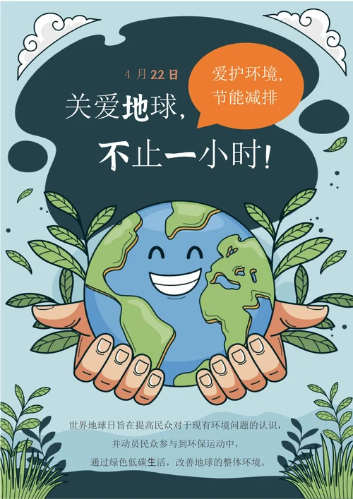世界地球日公益活动宣传海报