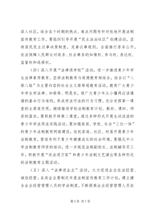 镇法律六进活动方案.docx