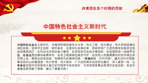 在庆祝共青团成立100周年大会上的讲话PPT