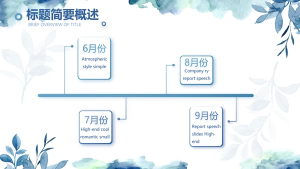 蓝色手绘小清新述职报告汇报计划PPT