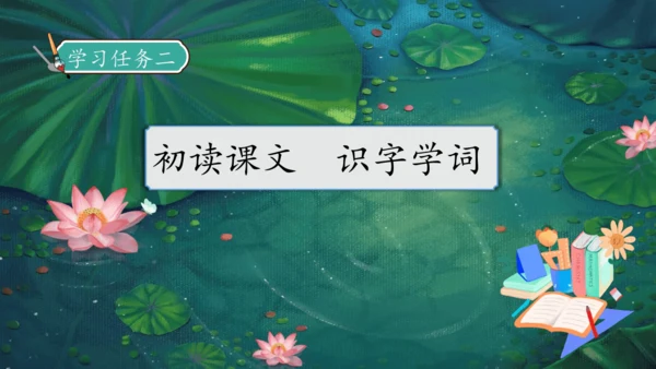 【核心素养】部编版语文三年级下册-3. 荷花 第1课时（课件）