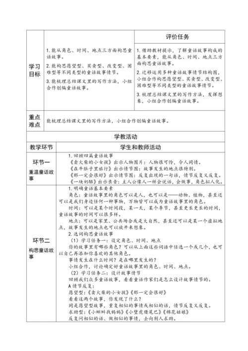 三上第三单元习作指导课《我来编童话》(1)