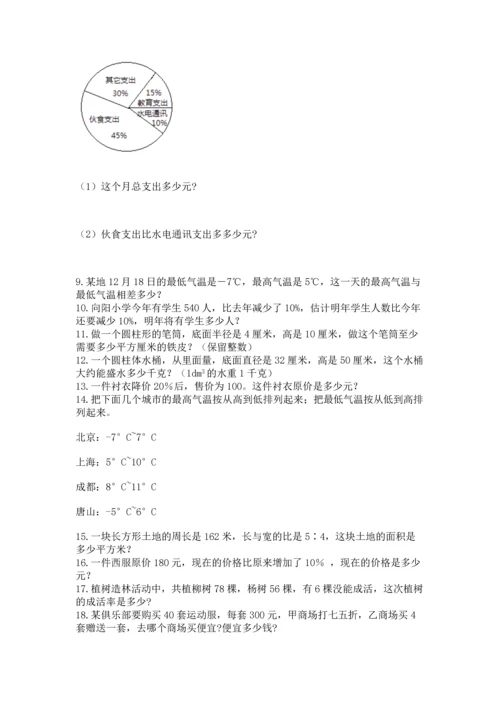 六年级小升初数学应用题50道必考.docx