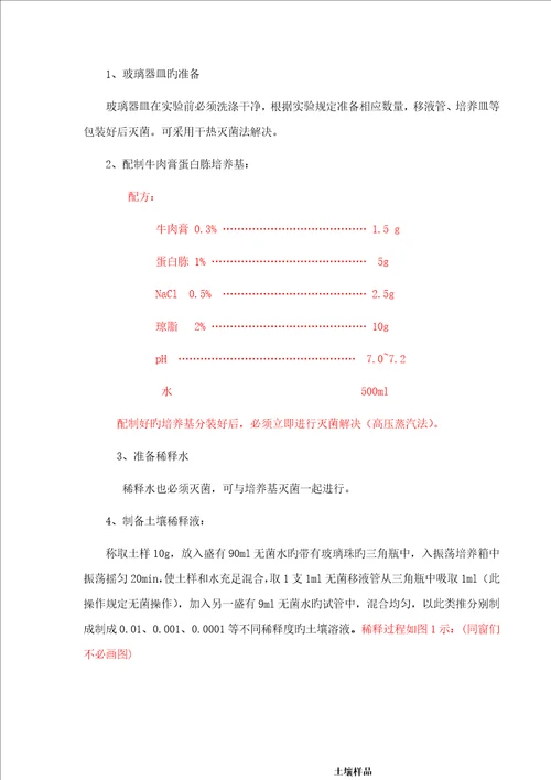 环境关键工程微生物学实验八细菌纯种分离培养和接种重点技术