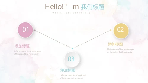 炫彩时尚微立体述职报告工作总结商务通用PPT动态模板