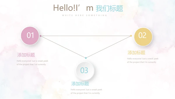 炫彩时尚微立体述职报告工作总结商务通用PPT动态模板