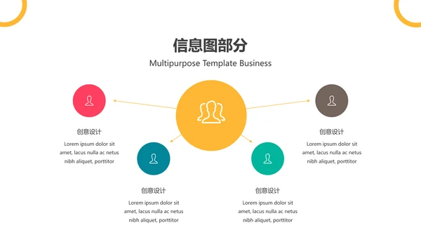 欧美风抽象创意版式公司简介商务PPT模板