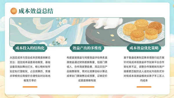 深绿黄色中国风关于中秋节活动策划PPT模板