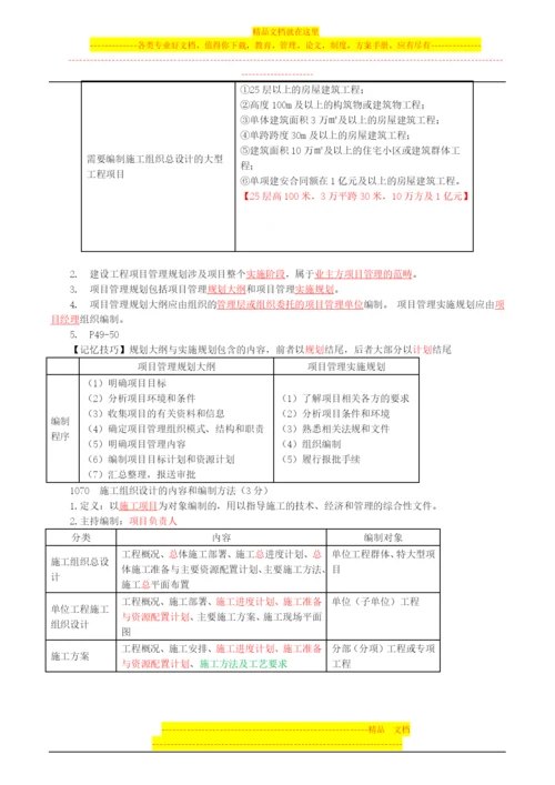 李娜2015一建直播交流备考指导讲义--建设工程项目管理.docx