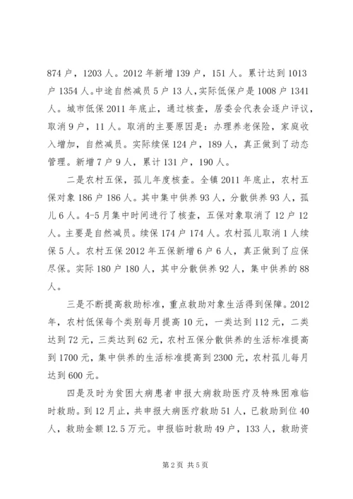 乡镇民政局年度工作总结及明年工作思路.docx