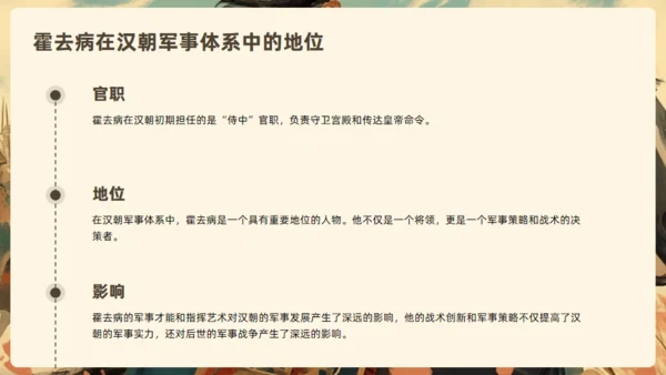霍去病介绍通用PPT模板