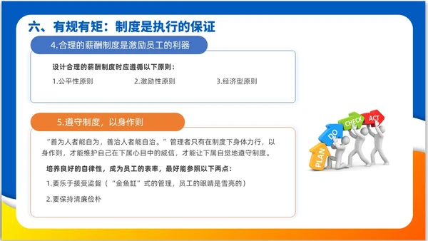 简约风3D小人领导力与执行力企业中层干部培训PPT课件