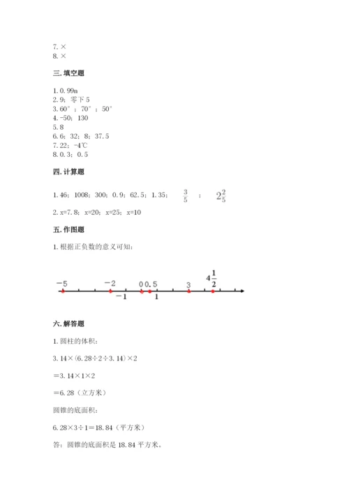 小升初数学期末测试卷带答案.docx