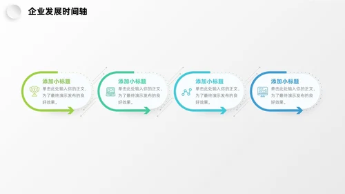 微粒体企业发展时间轴历程图表PPT