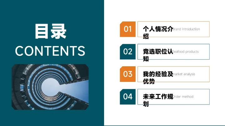 蓝橙个性人物学生会干部竞选介绍PPT模板
