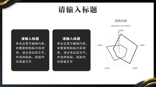 黑金奢华城市之心预见未来房地产销售计划PPT模板