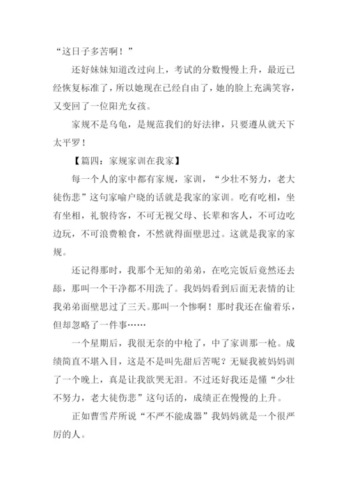 家规作文300字0.docx