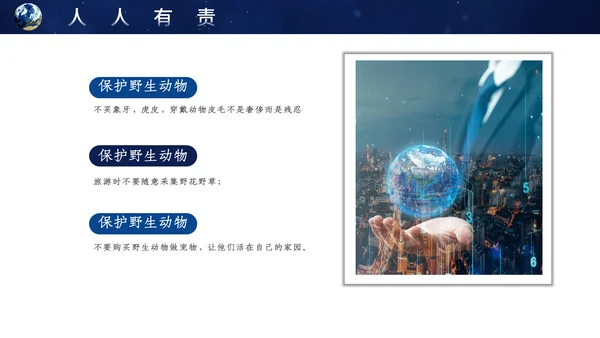 地球一小时宣传介绍通用PPT模板