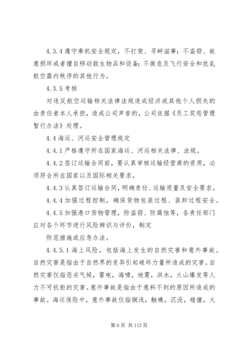 交通运输安全管理制度精编.docx