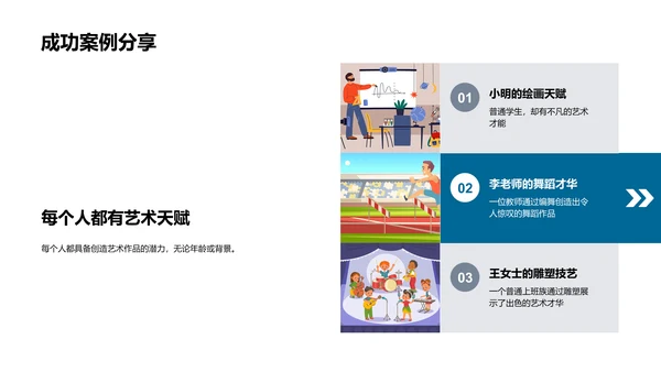 小学艺术教学课PPT模板