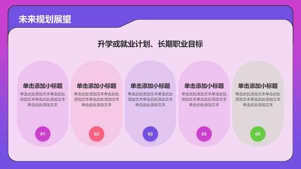 粉色3D风大学生升学简历PPT模板