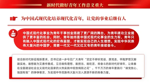红色党建抓好后继有人推动主题教育走深走实PPT