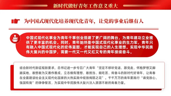 红色党建抓好后继有人推动主题教育走深走实PPT
