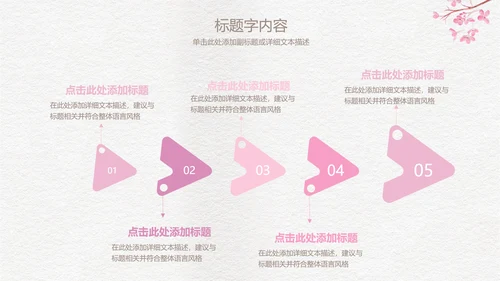 精美手绘复古玫瑰花ppt动态模板