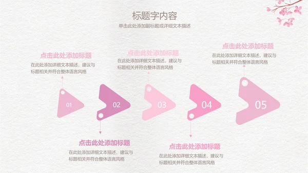 精美手绘复古玫瑰花ppt动态模板