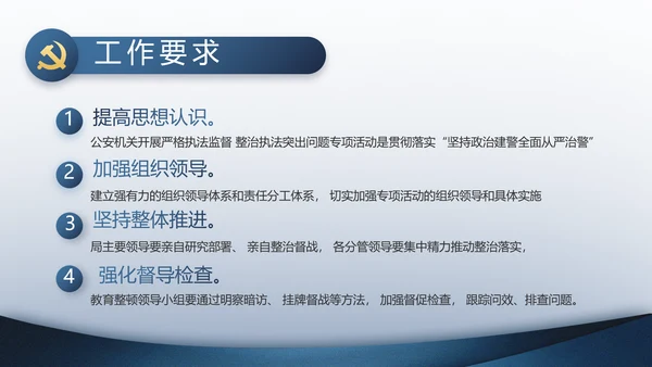 警察教育整顿心得体会动态PPT模板