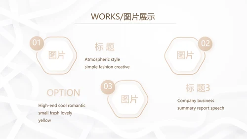 简约室内装饰设计方案工作总结PPT