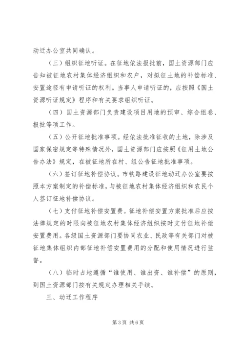 铁路建设征地动迁补偿实施方案.docx