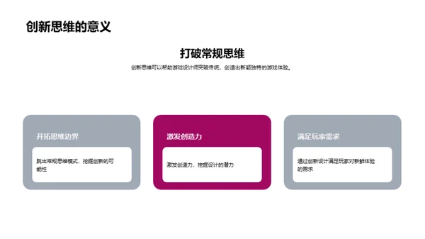 打造创新游戏设计